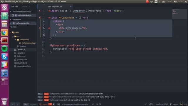 React JS - 11 - Stateless function смотреть онлайн