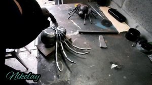 Паук из металла, своими руками. Spider metal.