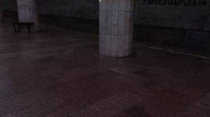 манёвры метро 23 на станции площадь Гарина Михайловского. Новосибирский Метрополитен.