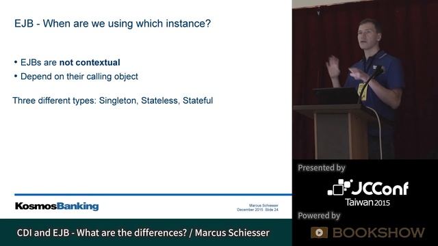 [JCConf 2015] CDI and EJB - What are the differences? by Marcus Schiesser - R2 Day1-3 смотреть онлайн