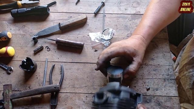 Замена поршневой Winzor Pro Seria на мотокосе Bavaria Garden BC-2014. смотреть онлайн