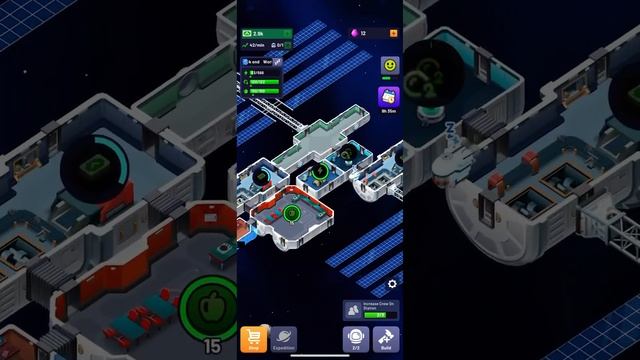 Idle Space Station - Tycoon (by Green Panda Games) IOS Gameplay Video (HD) смотреть онлайн
