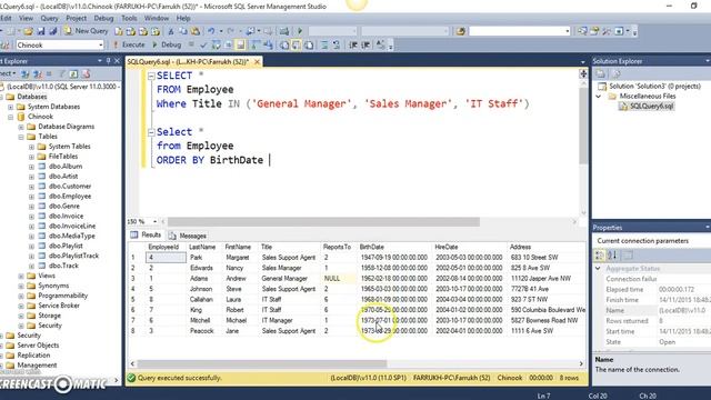 12. T-SQL - ORDER BY смотреть онлайн