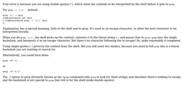 How to grep for c:? (2 Solutions!!) смотреть онлайн