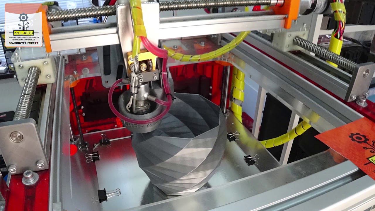 3D-печать Вазы на принтере URALMAX X300 смотреть онлайн