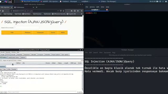 OS Command Injection-Blind PHP Code Injection SQL Injection (AJAX/JSON/JQUERY) SQL Stored(SQLite) смотреть онлайн