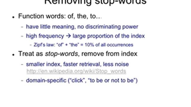 IR4.10 Removing stopwords смотреть онлайн