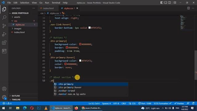 Portfolio website tutorial using HTML CSS Bootstrap смотреть онлайн
