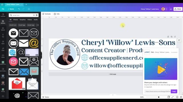 How To Create A Custom Gmail Signature In Canva With Clickable Social Media Icons смотреть онлайн