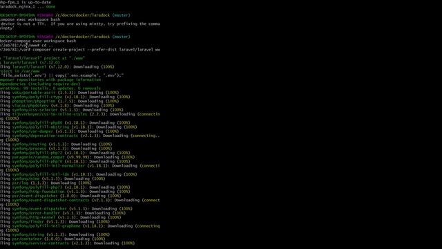 Laravel запуск с докера на Windows смотреть онлайн