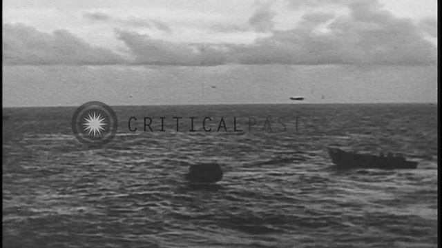 US troops make amphibious assault on Makin Island, Gilbert Islands in the Pacifi...HD Stock Footag смотреть онлайн