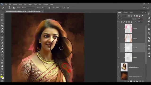 Colorful Digital Painting Effect In Photoshop Tutorial | Giants Tutorials | смотреть онлайн