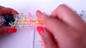 МОРОЖЕНОЕ фреска из резинок на станке | Ice cream rainbow loom bands