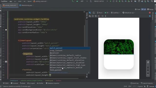 CardView in Android Studio | How to use Shadow & Corner Radius смотреть онлайн