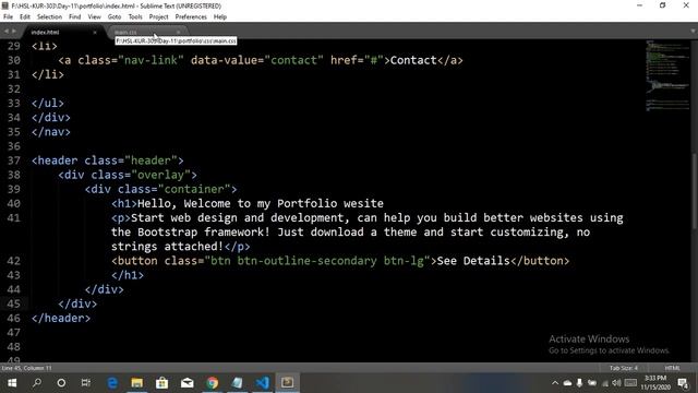 HSL KUR 303(Day 11) 2020 11 15 Portfolio with bootstrap Part-01 смотреть онлайн
