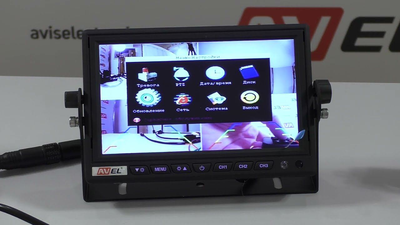 Автомобильный четырёхканальный AHD видеорегистратор AVS310DVR для грузового транспорта смотреть онлайн