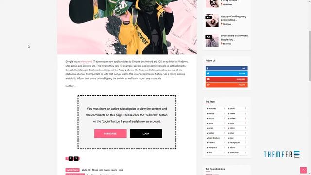 TianLock WP - Restrict Content Pro / Membership WordPress Theme смотреть онлайн