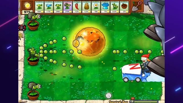 NEW ZOMBIE: Ball Fire zombie Vs Team Pea Plants Vs Zombies смотреть онлайн