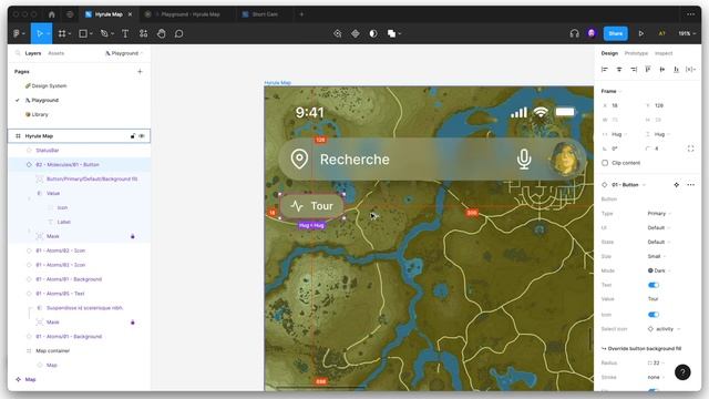 Prototyper un Google Map version Hyrule sur Figma смотреть онлайн