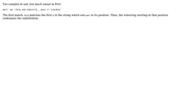 Unix & Linux: sed: match pattern, and replace every occurence of a different pattern thereafter смотреть онлайн