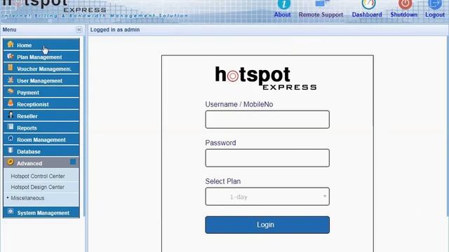 Hotel WiFi Management Software (CONTROL CENTER) смотреть онлайн
