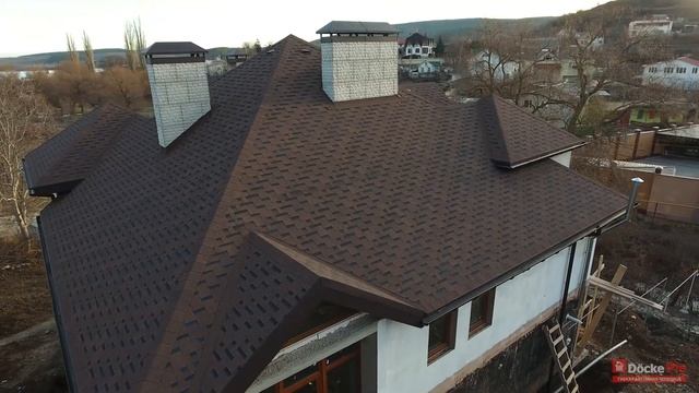 Битумная черепица Docke PIE GOLD ГРАНАДА Кунжут. Красивая и долговечная кровля. смотреть онлайн