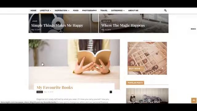 Classic Blog - Newspaper - WordPress, Business, blog, ecommerce and multipurpose theme -FastenWP смотреть онлайн
