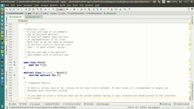 Android Kotlin Tutorial #061 - Classes and Inheritance - Companion Objects смотреть онлайн