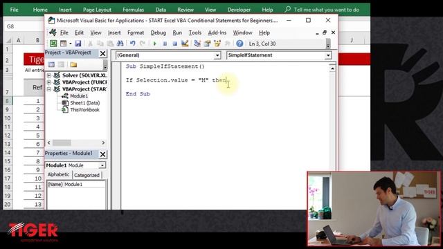 Excel VBA Conditional IF Statements for Beginners Part 1 of 3 - Simple If смотреть онлайн