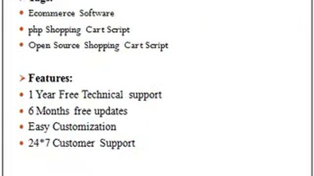 Ecommerce Software, php Shopping Cart Script смотреть онлайн
