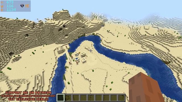 Minecraft Java 1.16.5 Seed: 12-eyes end portal stronghold under a village with only one building смотреть онлайн