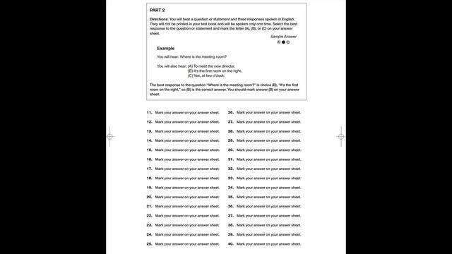IIG TOEIC TEST 2017 | Part 2 | Scripts and Answer смотреть онлайн