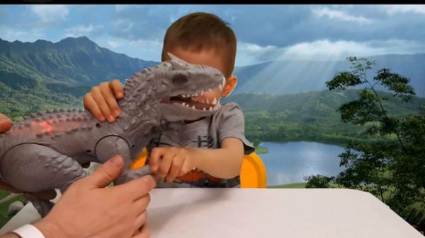 Jurassic World INDOMINUS REX Hasbro Toy Review / Индоминус Рекс - обзор игрушки Hasbro