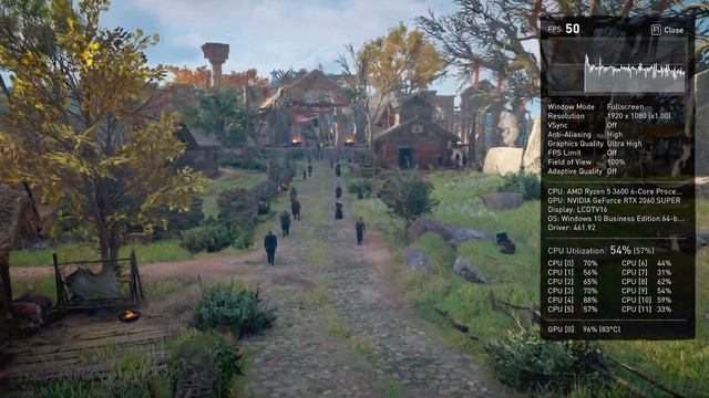 Assassin's Creed Valhalla v 1.1.2 Benchmark | RTX 2060 Super | Ryzen 5 3600 смотреть онлайн