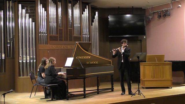 И.С.Бах. Соната для флейты и бассо континуо, ми мажор, BWV 1035 - Георгий Абросов, Елизавета Екавян смотреть онлайн