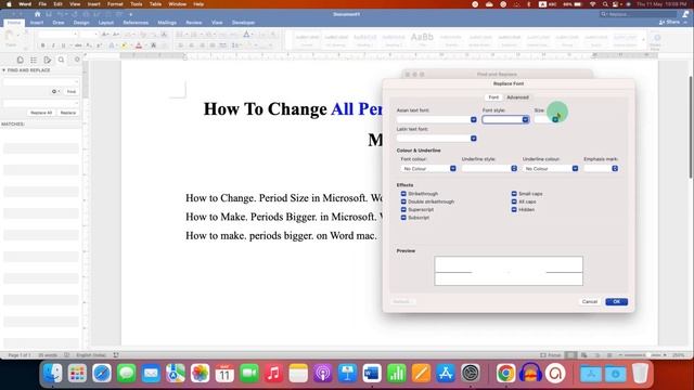 How To Change All Periods To Size 14 On Word [ MAC ] смотреть онлайн