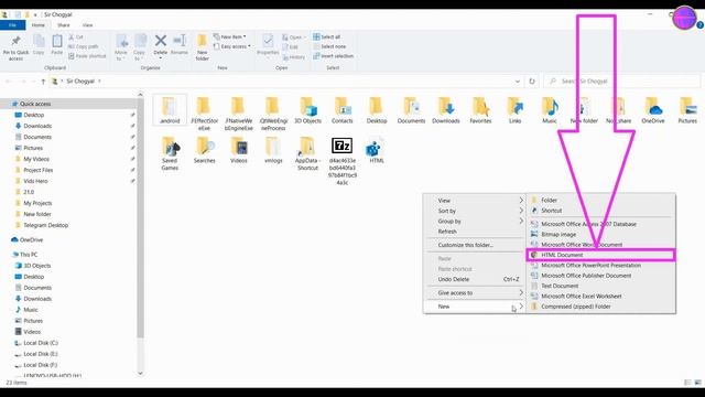 How To Add HTML & CSS Documents To the Right Click - New Context Menu смотреть онлайн