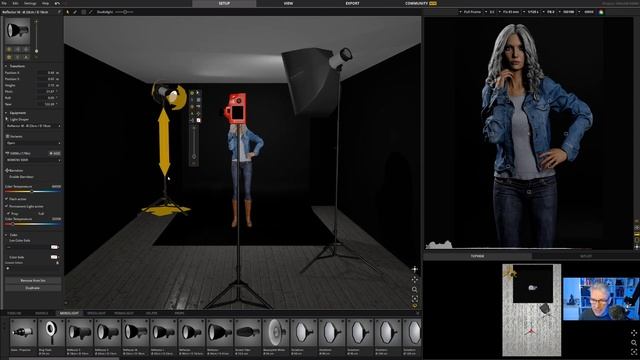 Portrait Lighting using a virtual studio смотреть онлайн