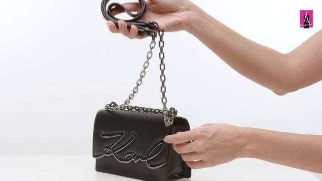 Видеообзор I Женская сумка мессенджер KARL LAGERFELD K/SIGNATURE SHOULDER BAG 2701105 смотреть онлайн