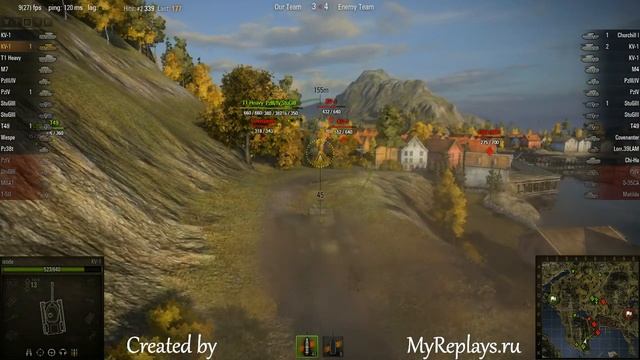 WOT: Fjords - KV-1 - 7 frags - смотреть онлайн