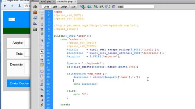 Upload De Arquivos, Imagens E Vídeos Com JQuery E PHP (aula #43)