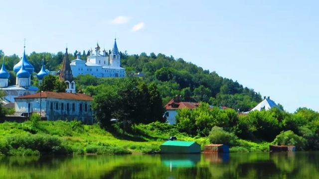 Гороховец (Владимирская область) - Вид на город с Клязьмы смотреть онлайн