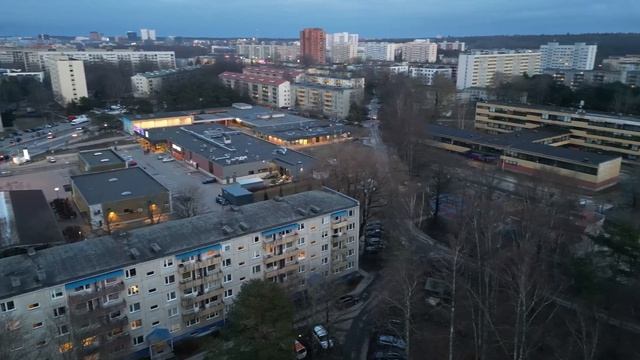 Drone Flight Over Mustamäe District, Tallinn, EST 4K Video