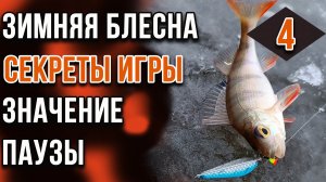 Зимняя блесна, секреты игры. Часть 04. Значение паузы.
