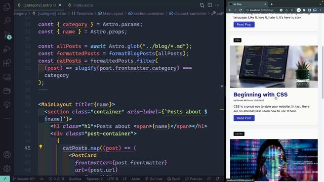Astro Blog Course #10 - Dynamic routes смотреть онлайн