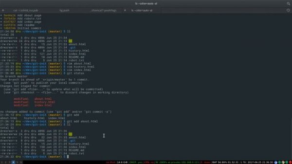 Git commit: Помещение нескольких файлов в репозиторий отдельными коммитами