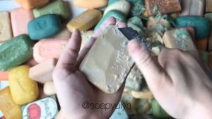 ASMR cutting vintage soap/ режу сухое винтажное мыло