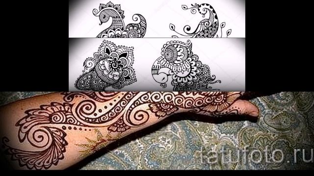 Мехенди павлин рисунок хной - фото и факты для сайта tatufoto.com смотреть онлайн