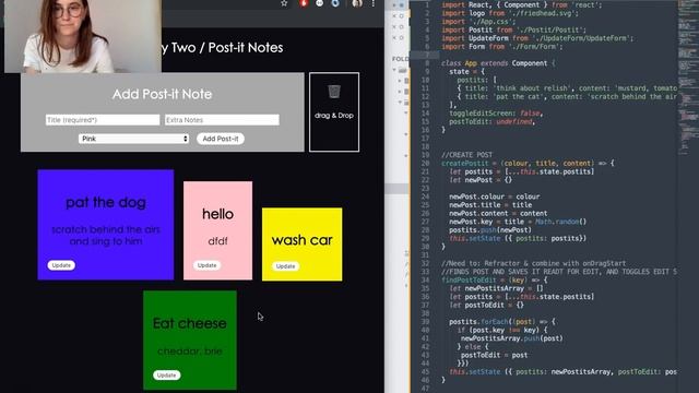 30 days of React - Day Twenty Two - "Post-it Note" app смотреть онлайн
