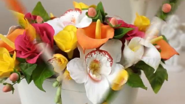 Какой подарок купить? Как украсить гостиную? Красивый букет цветок «Пылающий август». смотреть онлайн